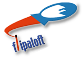 Flipaloft Flying Characters logo